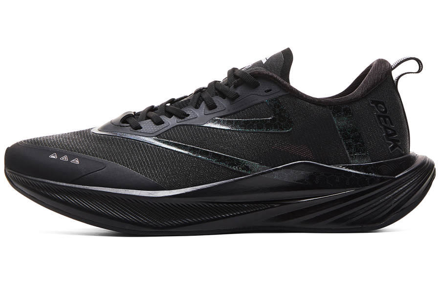 PEAK Double Breath Low top Marathon Running Shoes Men's All Black