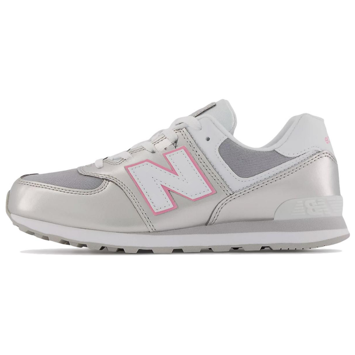 New Balance New Balance NB 574 Comfortable Low top Running Shoes Women's Silver White