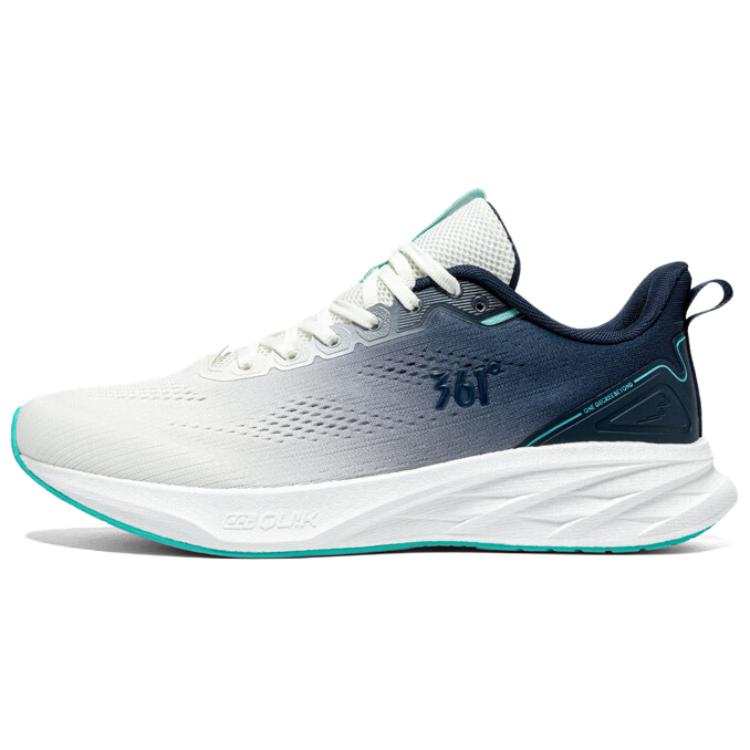 361° Wear resistant And Lightweight Low top Casual Running Shoes Men's White Blue