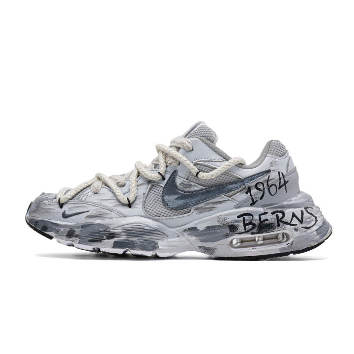 Nike Nike Air Max Fusion Abrasion Resistant Low top Casual Running Shoes Unisex Light Gray