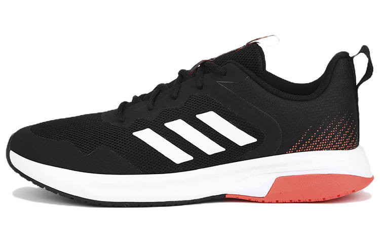 Adidas Adidas Vigilaar Lace Up Fabric Abrasion Resistant Breathable Low top Running Shoes Men's Black White
