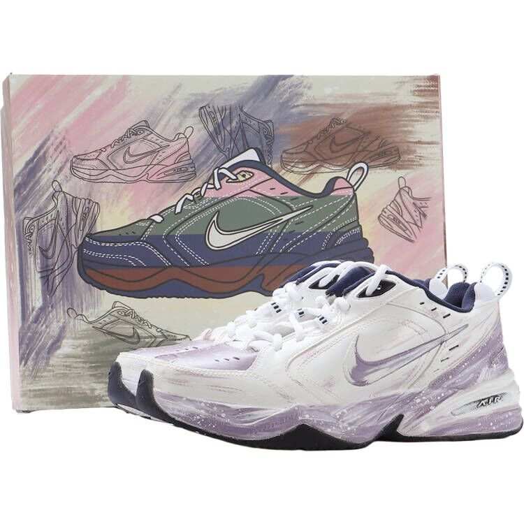 Nike Nike Air Monarch 4 Synthetic Leather, Leather Cushioning Slip Resistant Abrasion Resistant Low top Chunky Sneakers