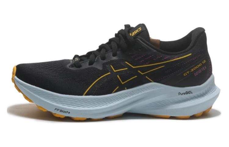 Asics GT 2000 12 Casual Abrasion Resistant Abrasion Resistant Low top Running Shoes Women's Black Yellow