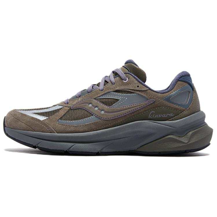 Saucony Kinvara Pwr Running Shoes Unisex Gray Brown