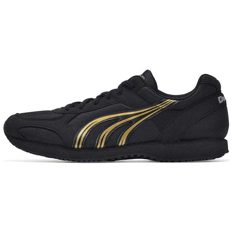 DO-WIN DO WIN Low top Casual Running Shoes Unisex Black Gold