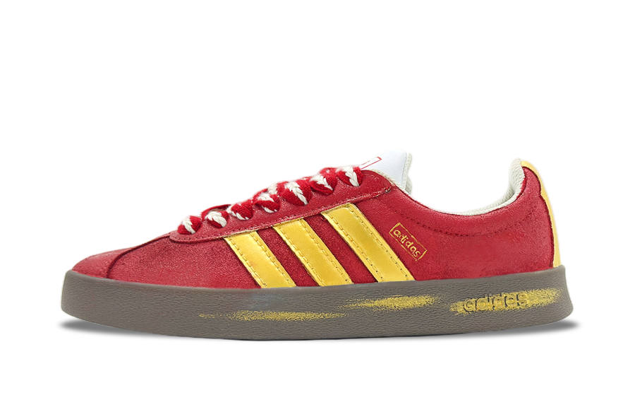 Adidas Adidas VL COURT 2.0 Lifestyle Funi Maple Cushioning, Wear Resistant Low top Skateboard Shoes Unisex Red