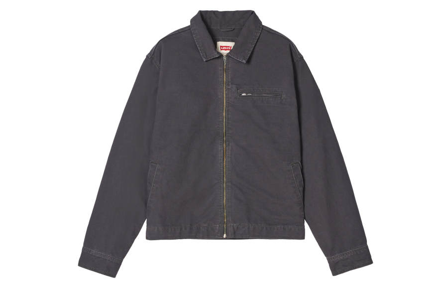 Levis Levis Jackets Unisex Dark Gray Lapel Moderate Workwear