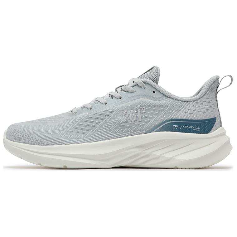 361° Abrasion Resistant Breathable Abrasion Resistant Breathable Low top Running Shoes Men's Gray Blue