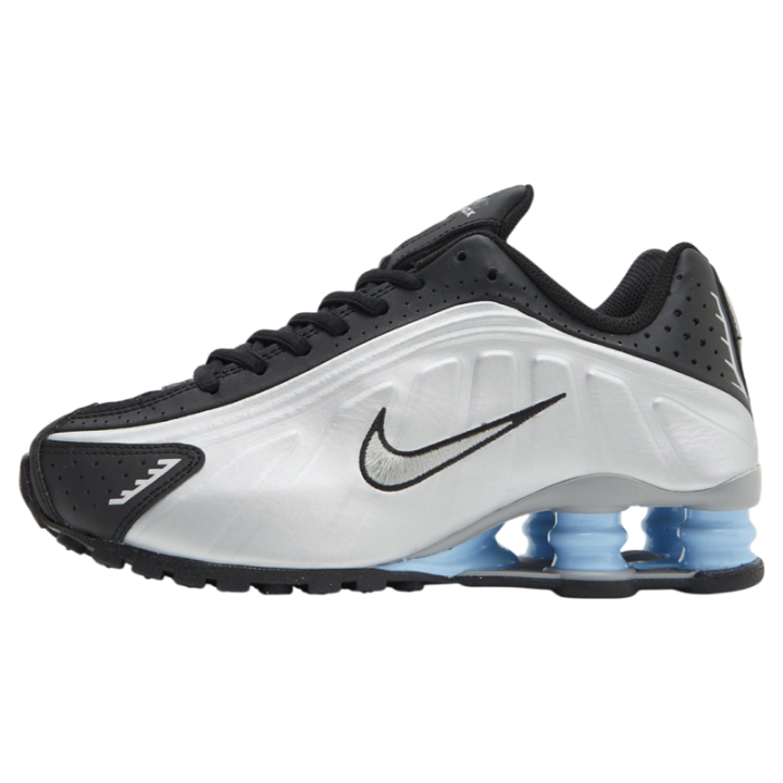 Nike Nike Shox R4 Metallic Silver Black Psychic Blue