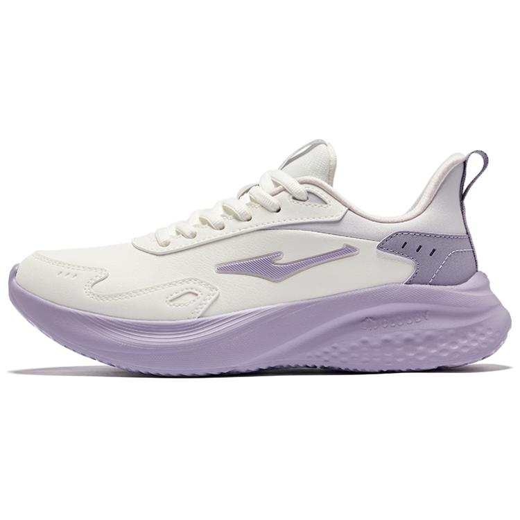 Erke Elegant Ride Cushioning Slip Resistant Waterproof Low top Running Shoes Women's Microcrystal White Mineral Purple