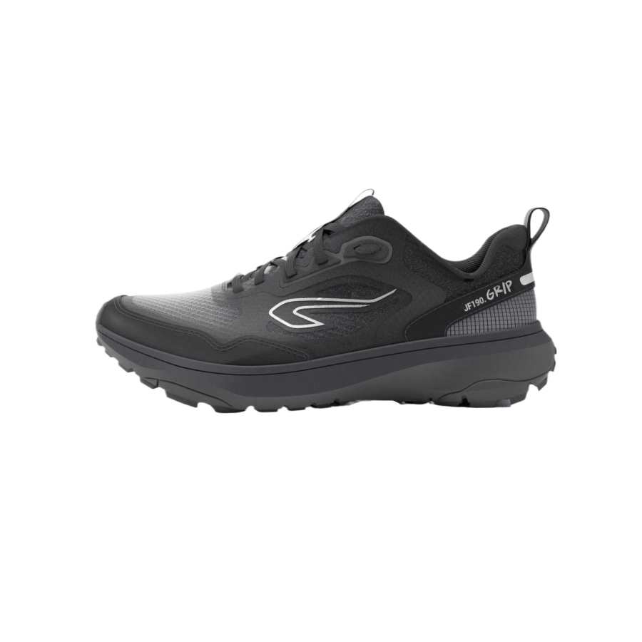 DECATHLON JOGFLOW 190 Slip Resistant Low top Running Shoes Men's Smoky Black, Gray