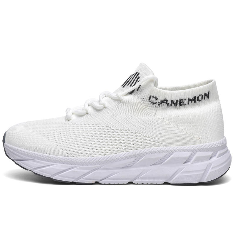 LINGHANGLUOTUO Slip Resistant And Breathable Coverage Mid top Sprint Running Shoes Men's