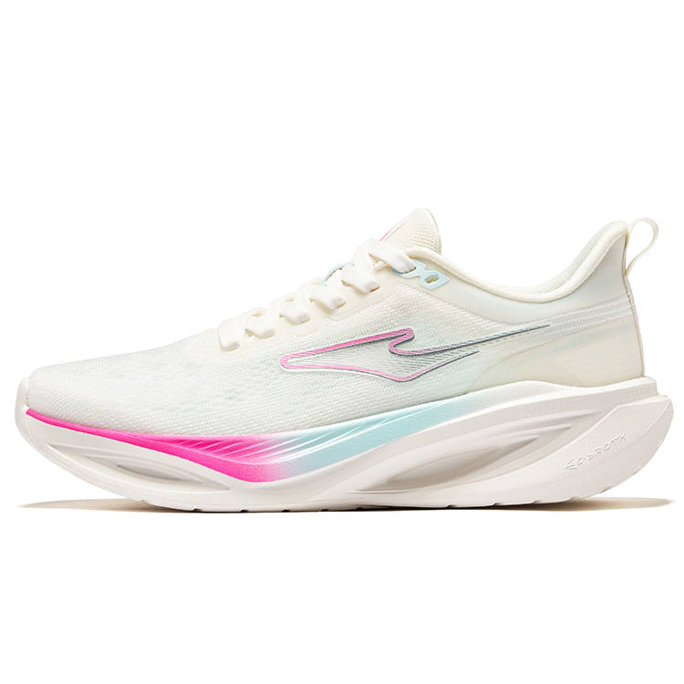 Erke Cushioning Rebound Low top City Commuting Running Shoes Women's Microcrystal White Numbers Pink