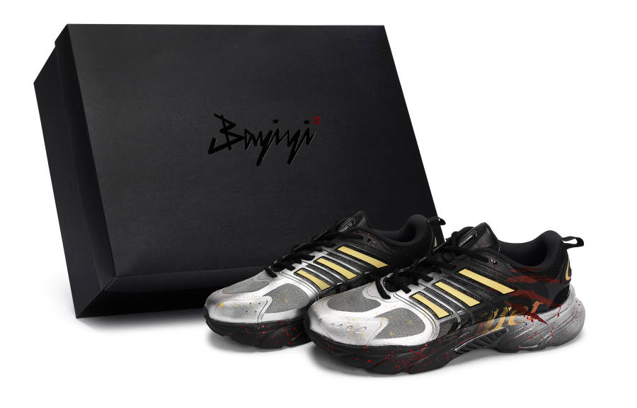 Adidas Adidas Climacool Ventania Abrasion Resistant Abrasion Resistant Low top Running Shoes Unisex Black Red Gold Silver