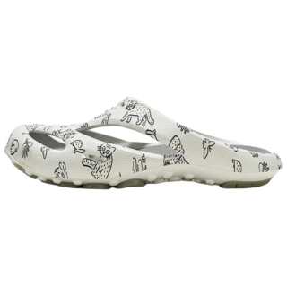 Keen x US4 IRIOMOTE SHANTI ARTS Rubber Sole Closed Toe Slippers Unisex White