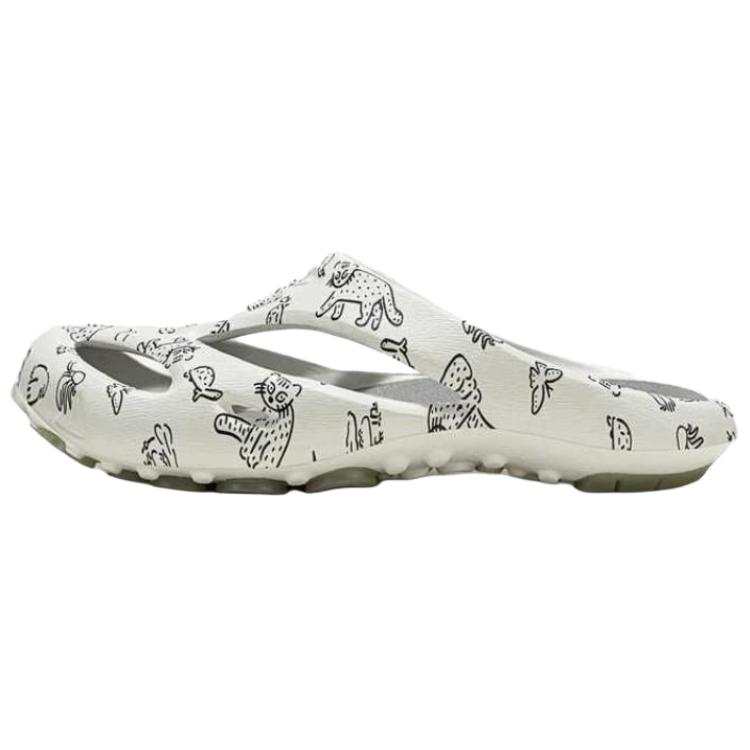 Keen x US4 IRIOMOTE SHANTI ARTS Rubber Sole Closed Toe Slippers Unisex White