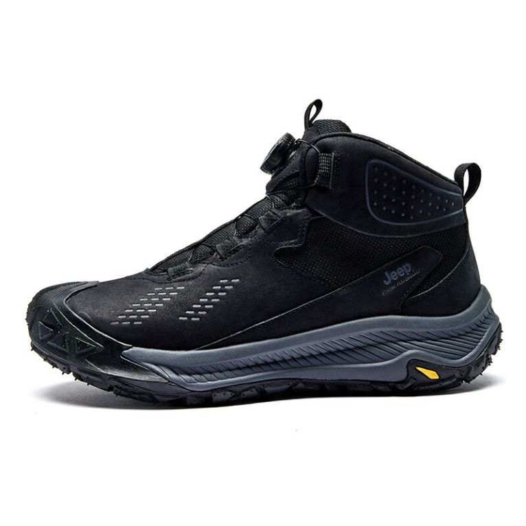 Jeep Fashion Mid top Outdoor Shoes Men's Black