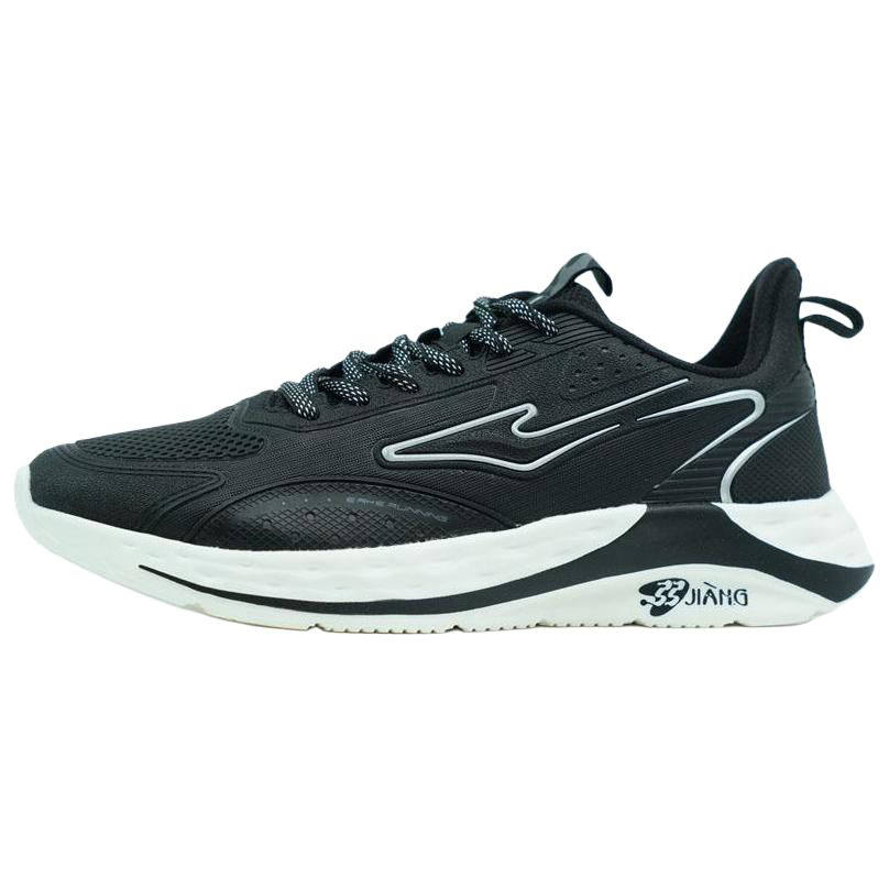 Erke Cushioning Abrasion Resistant Lightweight Low top Casual Running Shoes Men's Black