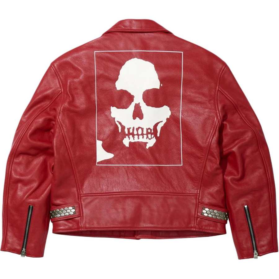 Supreme Supreme x NumberNine X Schott FW25 WEEK16 Perfecto Leather Jacket Unisex
