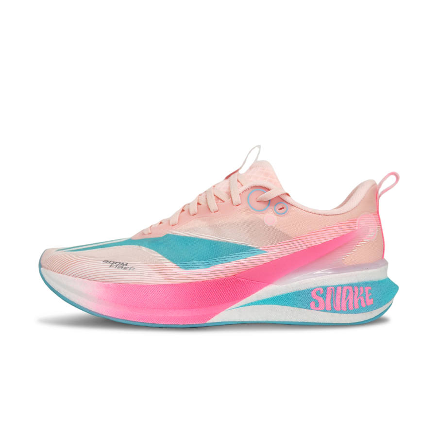 Li-Ning Li Ning Red Hare 8PRO Cushioning Slip Resistant Abrasion Resistant Low top Casual Running Shoes Unisex Pink Blue