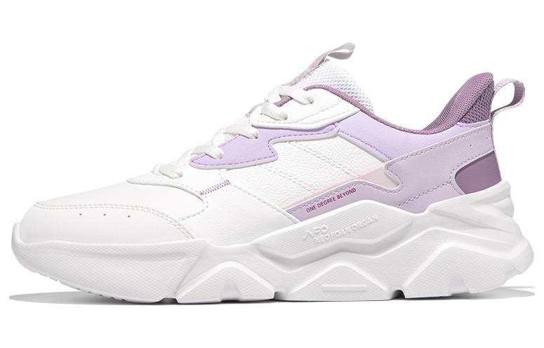 361° Breathable Waterproof Cushioning Low top Running Shoes Women's Purple White