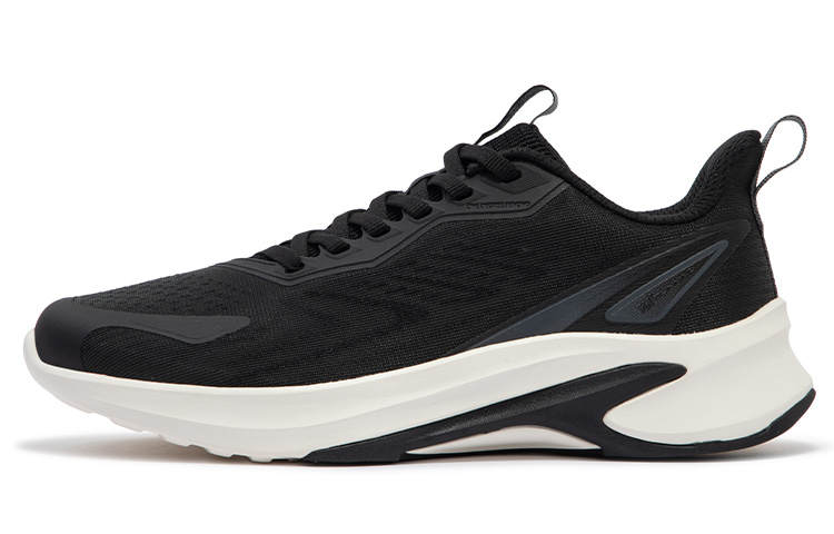 361° Sharp Tooth Collection Slip Resistant, Abrasion Resistant, Breathable Low top Running Shoes Women's Black White