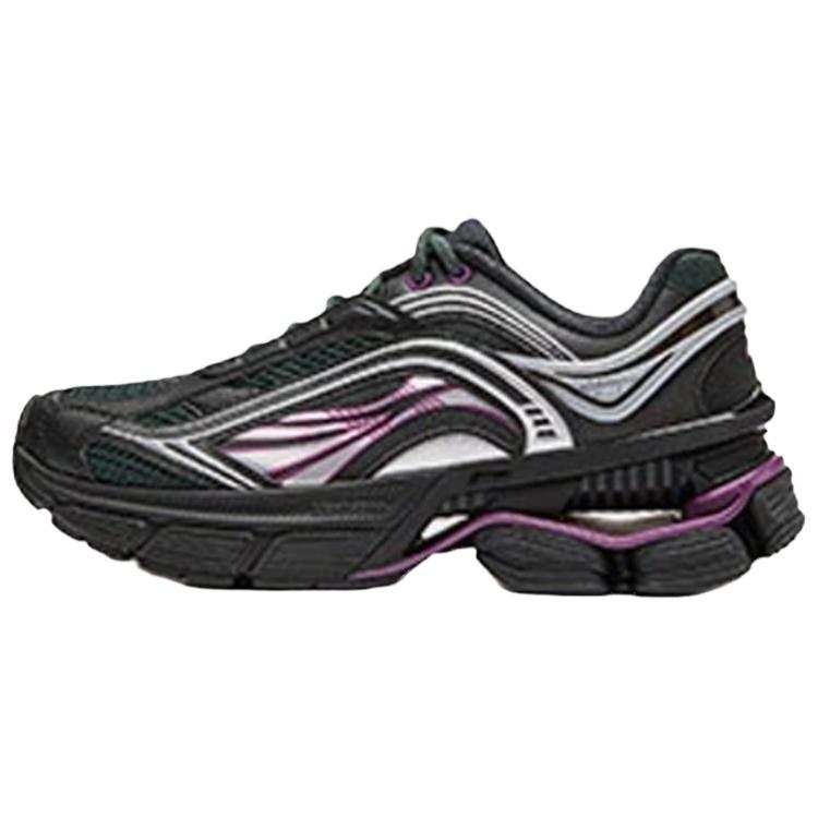 Li-Ning Li Ning Aurora RENEW Cushioning Slip Resistant Low top Chunky Sneakers Women's Black Purple