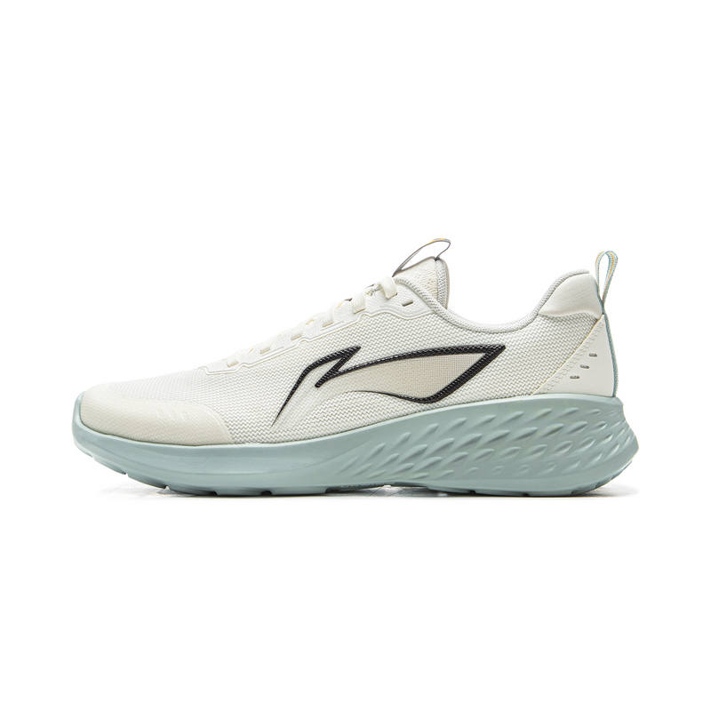 Li-Ning Li Ning Light Cloud Cushioning Slip Resistant Abrasion Resistant Lightweight Low top Running Shoes Men's Ivory