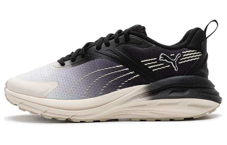 PUMA Hypnotic Fabric Cushioning, Wear Resistant Low top Casual Running Shoes Unisex White Gray Black
