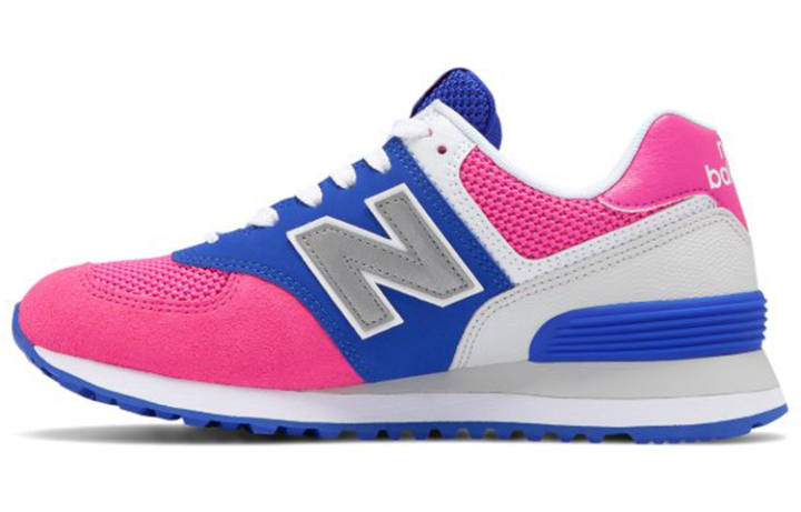 New Balance New Balance NB 574 Comfortable Low top Running Shoes Women's Pink Blue