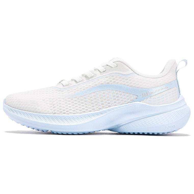 361° Breathable Lightweight Rebound Low top Casual Running Shoes Women's Feather White Glacier Blue