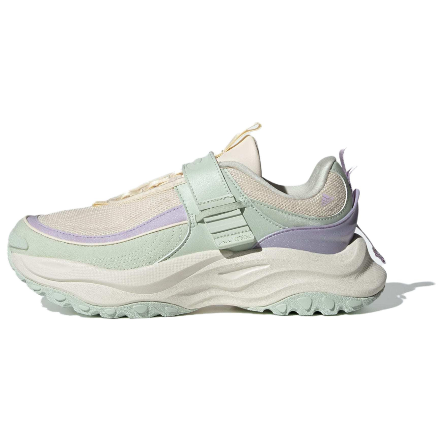 Adidas Adidas Maxxwavy Slip Resistant Abrasion Resistant Low top Casual Running Shoes Women's White Green Brown