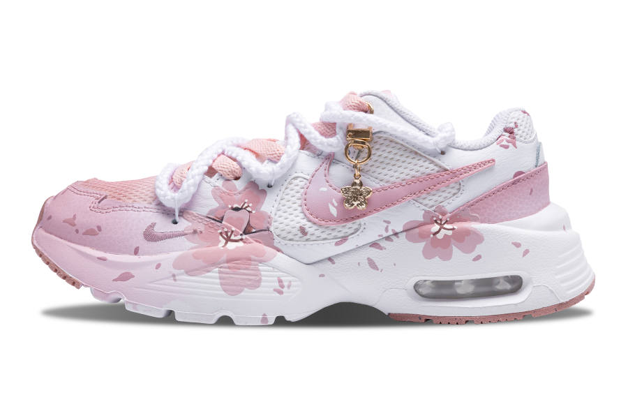 Nike Nike Air Max Fusion Low top Air Ma Casual Running Shoes Women's Pink White