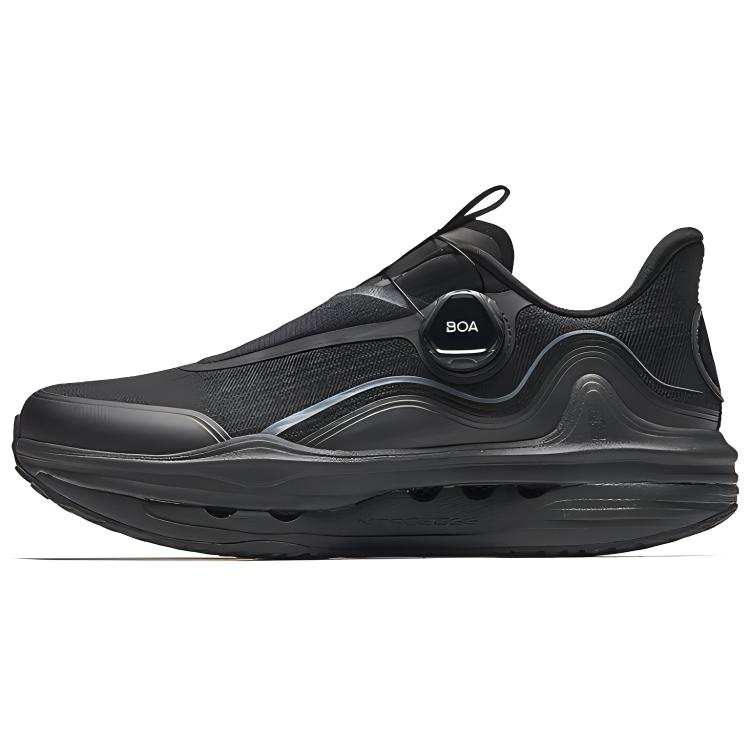 Anta Slip Resistant Abrasion Resistant Slip Resistant Abrasion Resistant Low top Running Shoes Women's Black