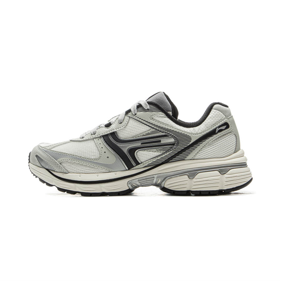 Li-Ning Li Ning Pentium P1000 Fabric Low top Running Shoes Women's Gray White