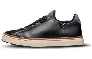 Callaway Cow Leather Cushioning Slip Resistant Abrasion Resistant Low top Golf Shoes Men's Black