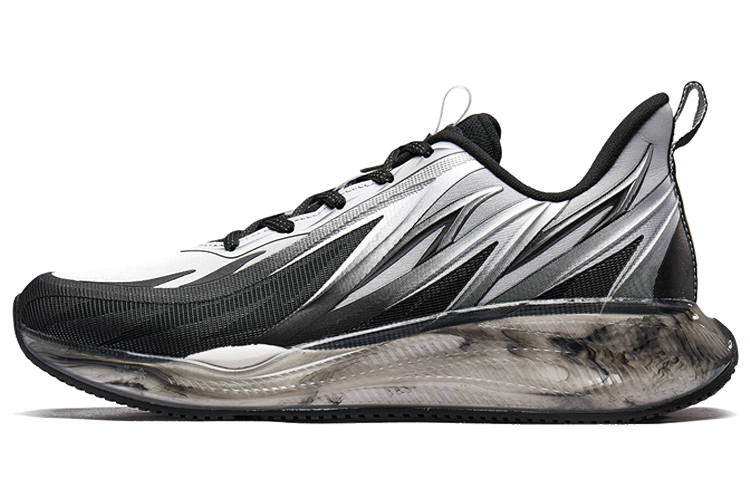 XTEP Windfire 23 Sports Slip Resistant Cushioning Low top Running Shoes Men's Silver Black
