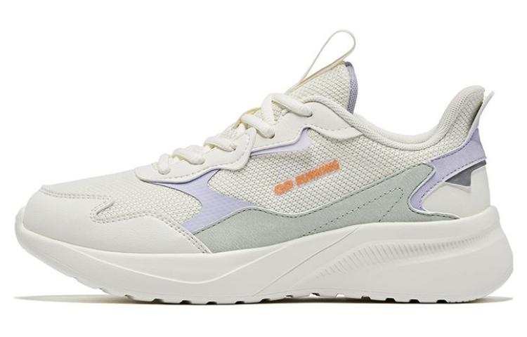 QIAODAN Comfortable Slip Resistant, Abrasion Resistant, Breathable Low top Running Shoes Women's White Cyan