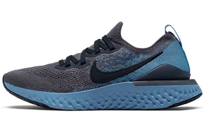 Nike Nike Epic React Flyknit 2 'Thunder Grey Ocean Fog' Gs