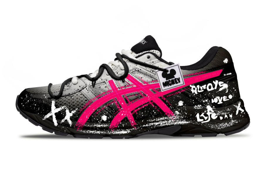 ASICS Gel Contend 4 Running Shoes Men's Low Top Black/Pink