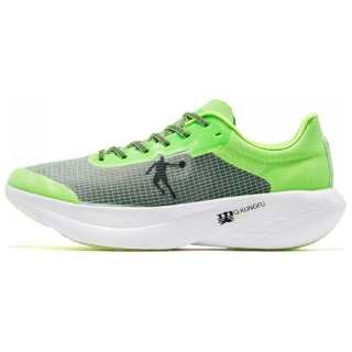 QIAODAN Flying Shadow PB1.0 Cushioning, Wear Resistant Low top Marathon Running Shoes Men's Green Black