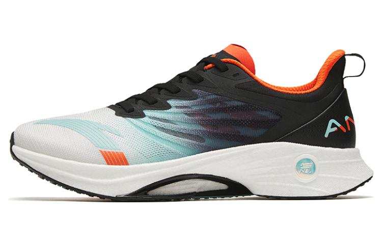 Anta MACH 3.0 Cushioning Slip Resistant Abrasion Resistant Low top Running Shoes Men's White Light Blue