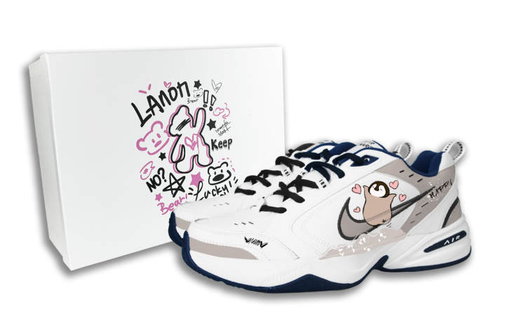 Nike Nike Air Monarch 4 Happiness Penguin Thermal Coverage Low top Chunky Sneakers Unisex Brown White