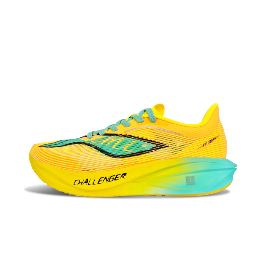Li-Ning Li Ning Feidian 5 Challenger Running Shoes Men's Low Top Yellow & Green Gradient
