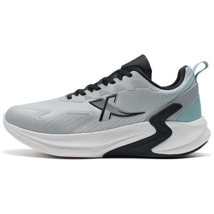 XTEP Cushioning Breathable Low top Running Shoes Men's Gray Blue