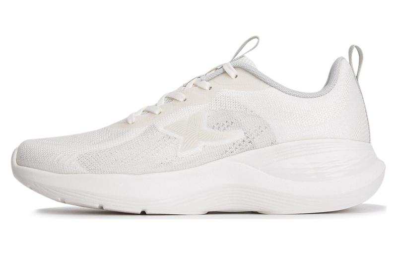 XTEP Cushioning Slip Resistant Abrasion Resistant Low top Running Shoes Women's Sail White