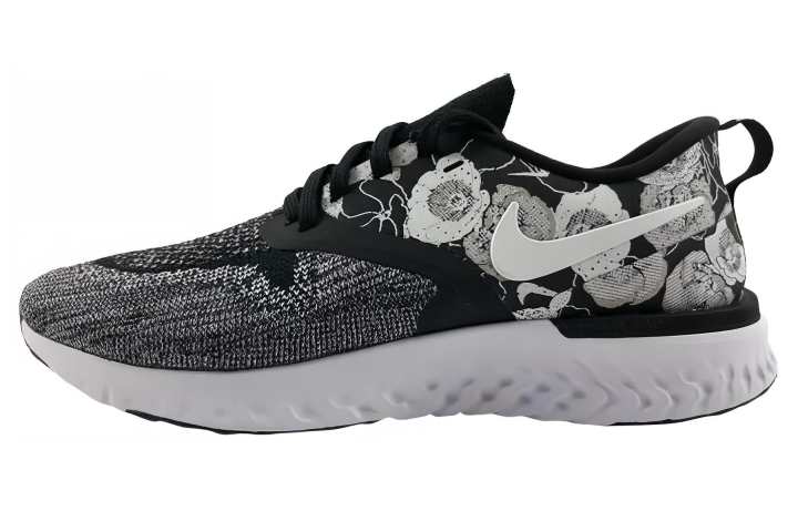 Nike Nike Odyssey React 2 Flyknit Floral Black White Women's