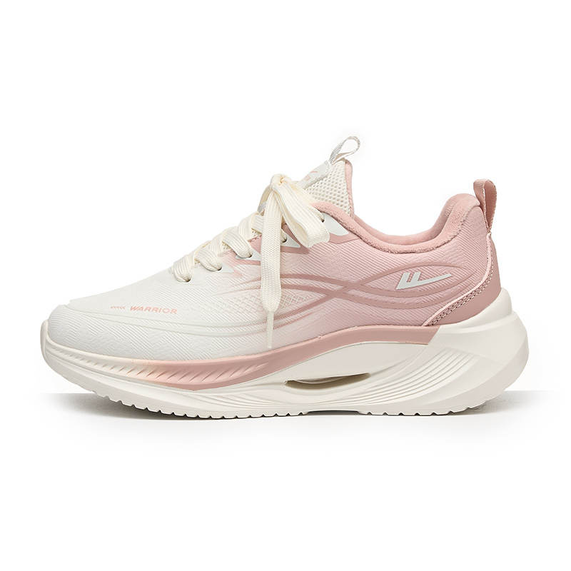 WARRIOR Running Shoes Women's Low Top Beige/Pink