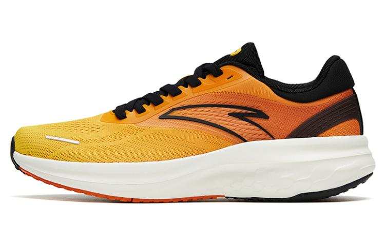 Anta LingFeng Cushioning Slip Resistant Abrasion Resistant Low top Running Shoes Men's Black Yellow