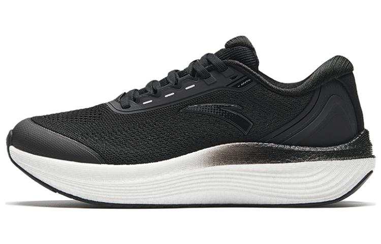 Anta Comfortable Slip Resistant Abrasion Resistant Low top Running Shoes Women's Black Silver